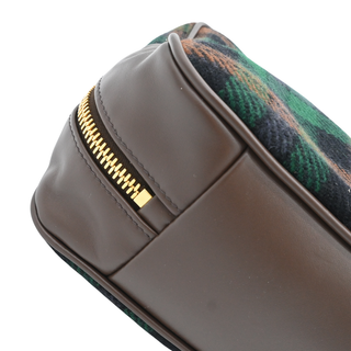 Beau Tartan Plaid Wool & Leather Top Handle Bag