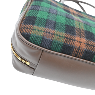 Beau Tartan Plaid Wool & Leather Top Handle Bag