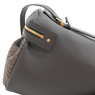 Extra Bag L27 Wish Cash Tweed Brown Leather Shoulder Crossbody Bag