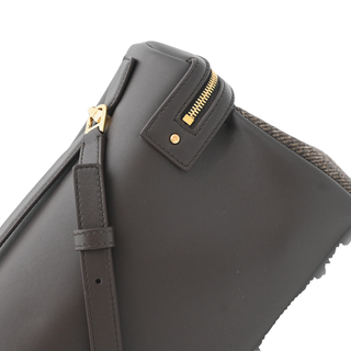 Extra Bag L27 Wish Cash Tweed Brown Leather Shoulder Crossbody Bag