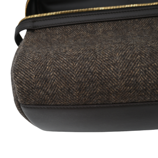 Extra Bag L27 Wish Cash Tweed Brown Leather Shoulder Crossbody Bag