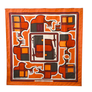 Les Coupés Silk Scarf by Françoise de La Perrière