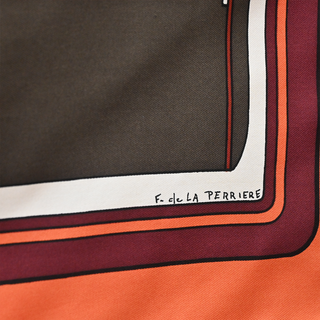 Les Coupés Silk Scarf by Françoise de La Perrière