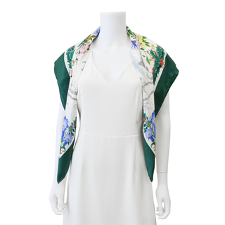 V. Accornero Winter Wonderland Silk Scarf