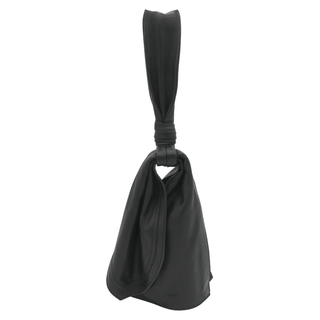 Mi_Miser Black Lamb Leather Knot Handle Bag