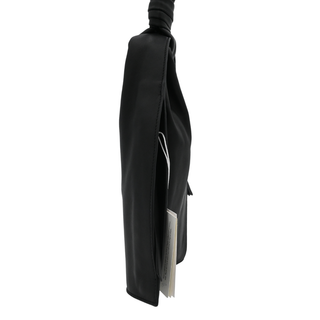 Mi_Miser Black Lamb Leather Knot Handle Bag