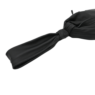 Mi_Miser Black Lamb Leather Knot Handle Bag