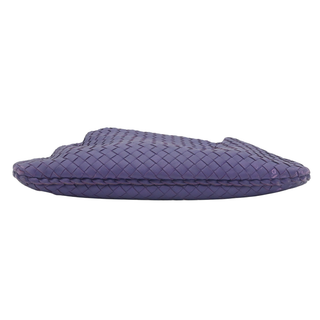 Intrecciato Purple Leather Hobo Bag