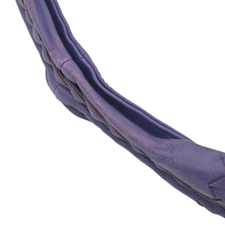 Intrecciato Purple Leather Hobo Bag