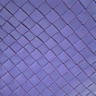 Intrecciato Purple Leather Hobo Bag