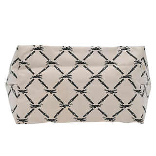 Le Pliage Beige & Black Logo Nylon Shopping Tote Bag