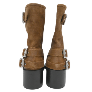 Dakota Brown Suede Multi-Buckle Ankle Boots