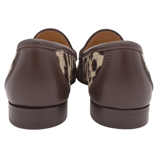 VLogo Animal Print Calf Hair Loafers