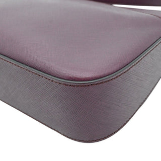 Purple Gancini Leather Flap Shoulder Bag