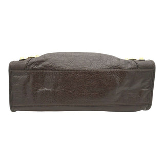 Giant City Brown Leather Shoulder Bag