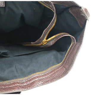 Giant City Brown Leather Shoulder Bag