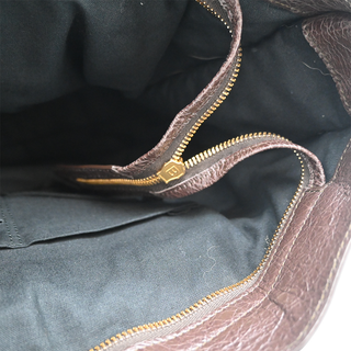Giant City Brown Leather Shoulder Bag