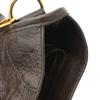 Giant City Brown Leather Shoulder Bag