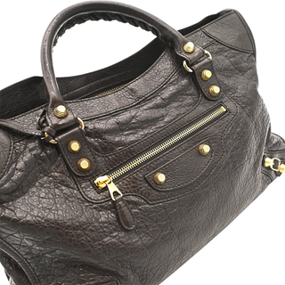 Giant City Brown Leather Shoulder Bag