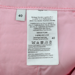 Pink Textured Terry Straight Leg Pants
