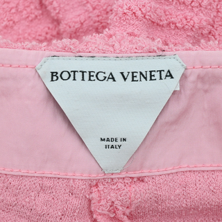 Pink Textured Terry Straight Leg Pants