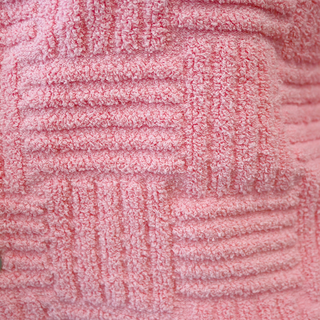 Pink Textured Terry Cloth Jacket