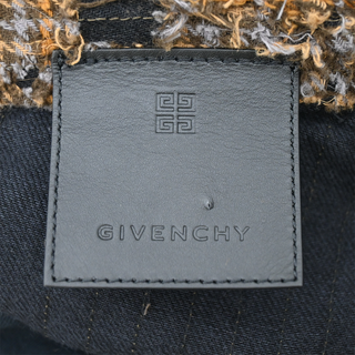 Distressed Brown Plaid Utility Cargo Trousers