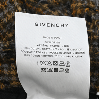 Distressed Brown Plaid Utility Cargo Trousers