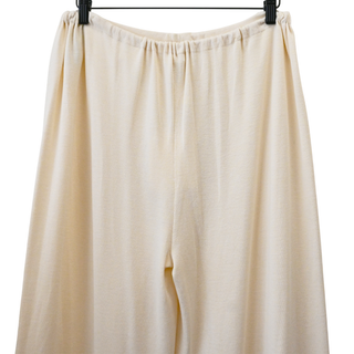 Delphine Porcelain Silk Cotton Wide-Leg Pants
