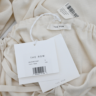 Delphine Porcelain Silk Cotton Wide-Leg Pants