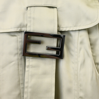 Sage Green FF Buckle Satin Cargo Pants
