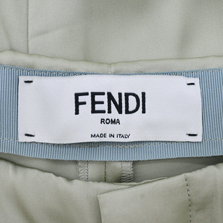 Sage Green FF Buckle Satin Cargo Pants