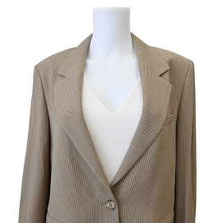 Pinstripe Oversized Blazer