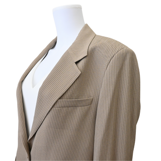 Pinstripe Oversized Blazer