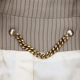 Pinstripe Oversized Blazer