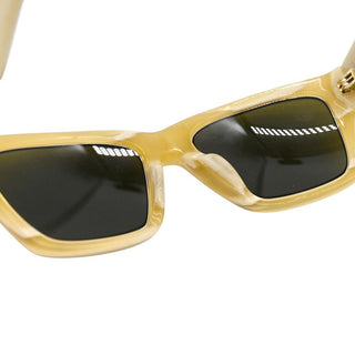 Beige Rectangular Sunglasses TY7186U