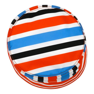 Re-Nylon Striped Logo Print Bucket Hat
