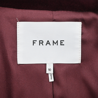 Classic Burgundy Velvet Blazer