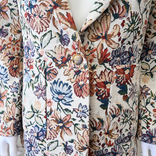 Miro Brocade Floral Tapestry Blazer