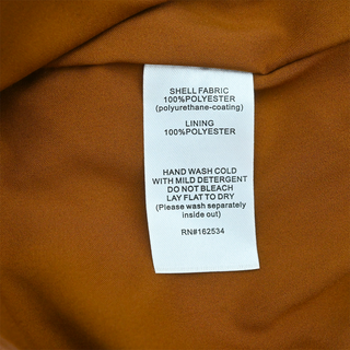 Cognac Faux Leather Midi Pencil Skirt