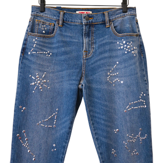 The Boyfriend Jean Stellaris Embellished Jeans