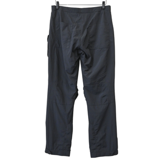 Black FF Buckle Technical Nylon Cargo Pants