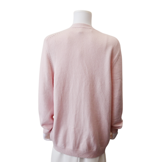 Gold-Tone Anchor Button Cashmere Cardigan