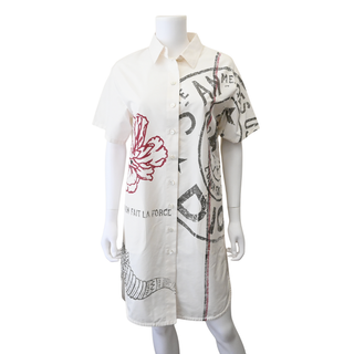 L'Union Fait La Force Graphic Shirt Dress
