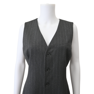 Grey Pinstripe Suiting Dress