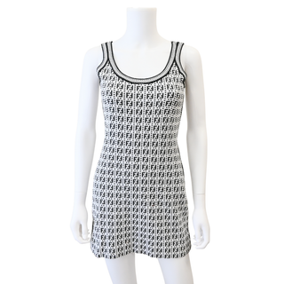 FF Monogram Knit Mini Dress