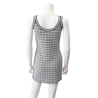 FF Monogram Knit Mini Dress