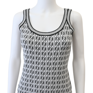 FF Monogram Knit Mini Dress