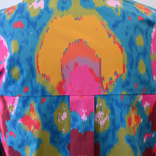 Piazza Multicolor Ikat Print Shirt Dress