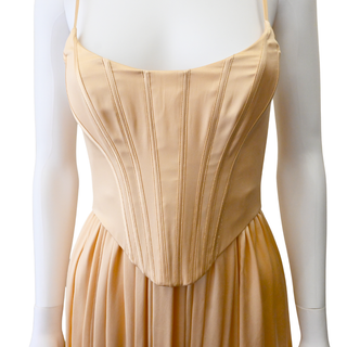 Silk Corset Midi Dress